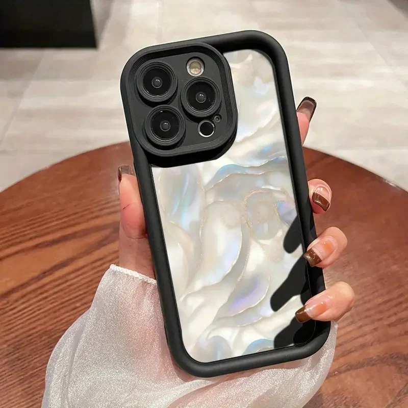 

Colorful marble Pattern Silicone Phone Case For iPhone 11 12 13 14 15 16 Pro Max 16E X XS XR 7 8 15 16 Plus SE 2 cases Cover