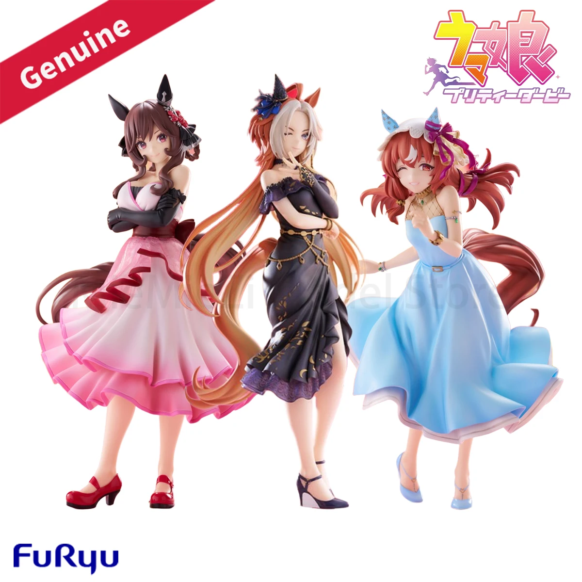 الأصلي حقيقية Furyu رسمت مسبقا الثلاثي-Try-iT الشكل Umamusume: جميلة ديربي لا تزال في الحب Orfevre Gentildonna H = 20 ~ 22 سنتيمتر هدية