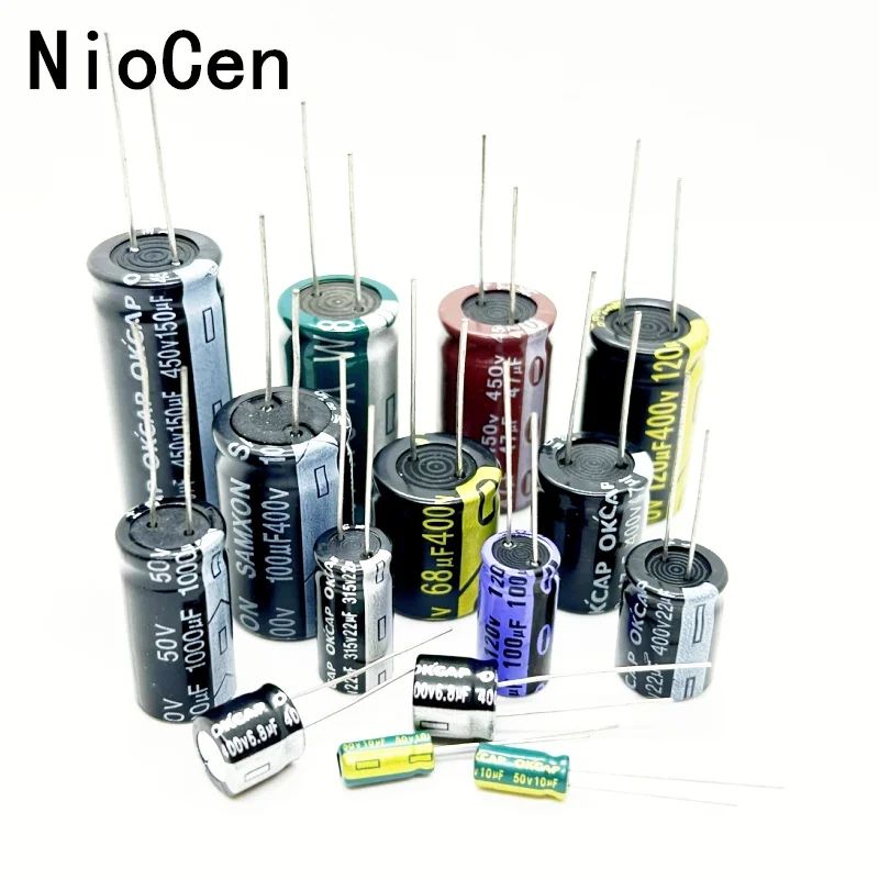 6.3V 10V 16V 25V 35V 50V 400V 450V 1UF 2.2UF 4.7UF 10UF 1000UF 22UF 33UF 47UF 470UF 100UF 220UF Aluminum Electrolytic Capacitor