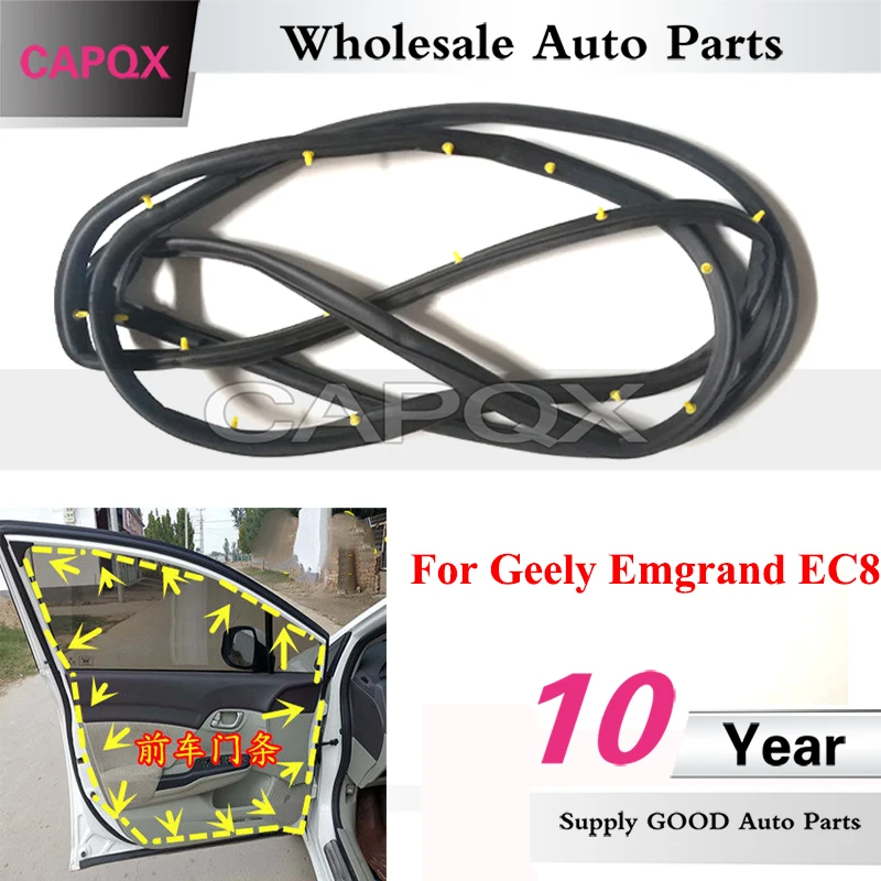 CAPQX Car Door Sealing Strip For Geely Emgrand EC8 Door Buffer Seal Strip Waterproof Sealing Strip