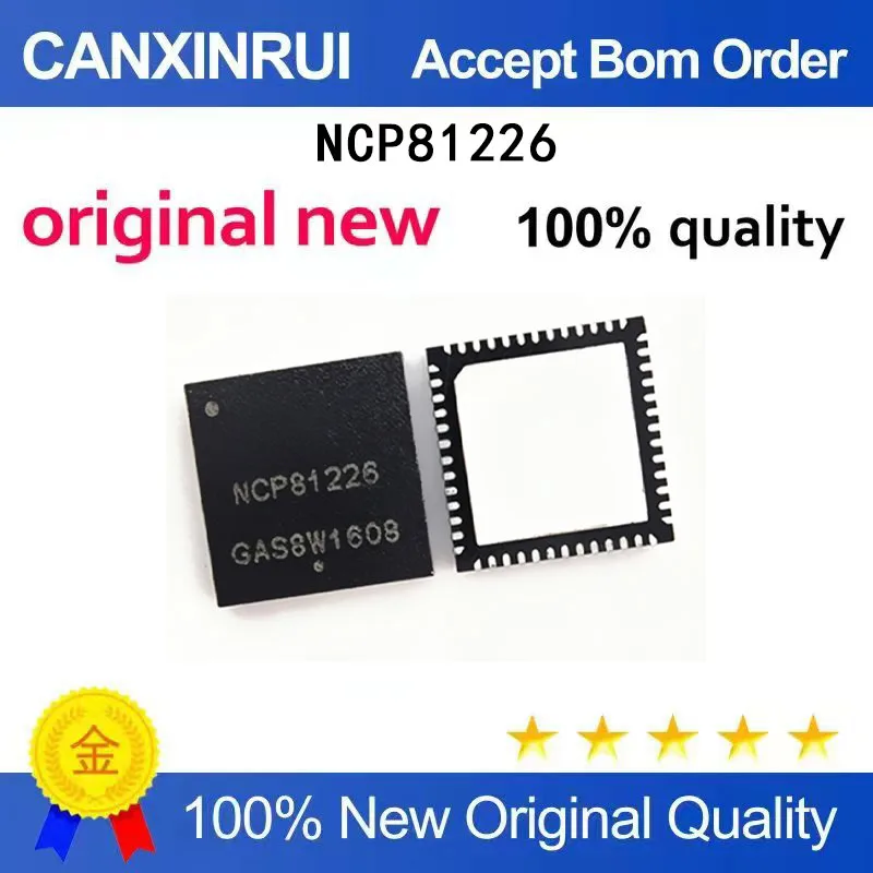 

(5-100 Pieces) New stock NCP81226MNTXG NCP81226 QFN