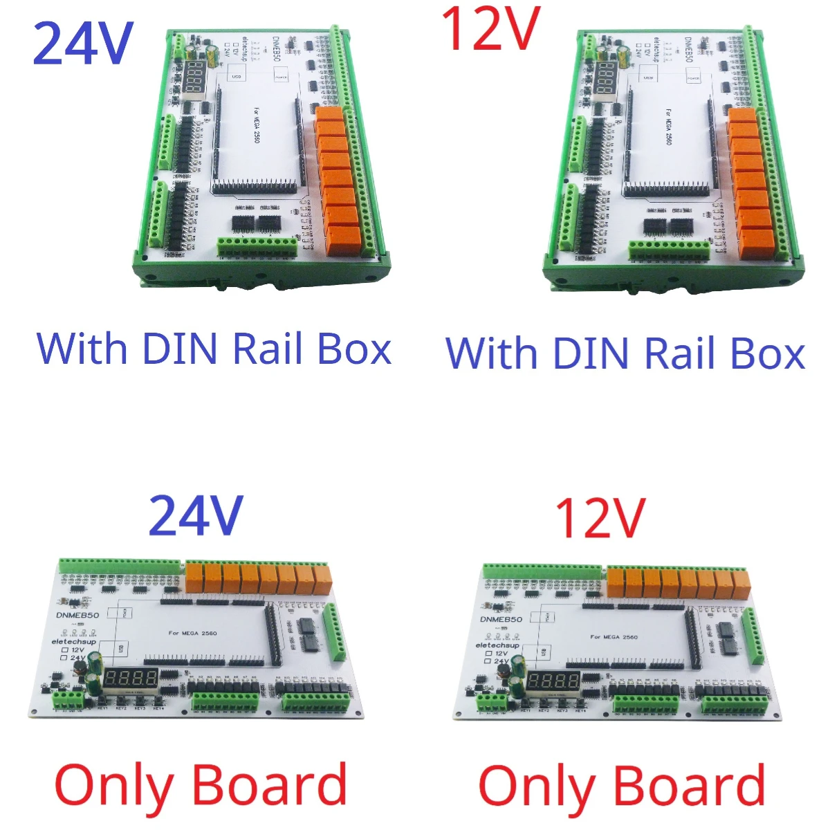 16AI-16DI-16DO 4-20MA Current 0-5V/10V/30V Voltage Dry Wet Contact MOS RS485 Relay MEGA2560 R3 Expanding Board for Arduino PLC