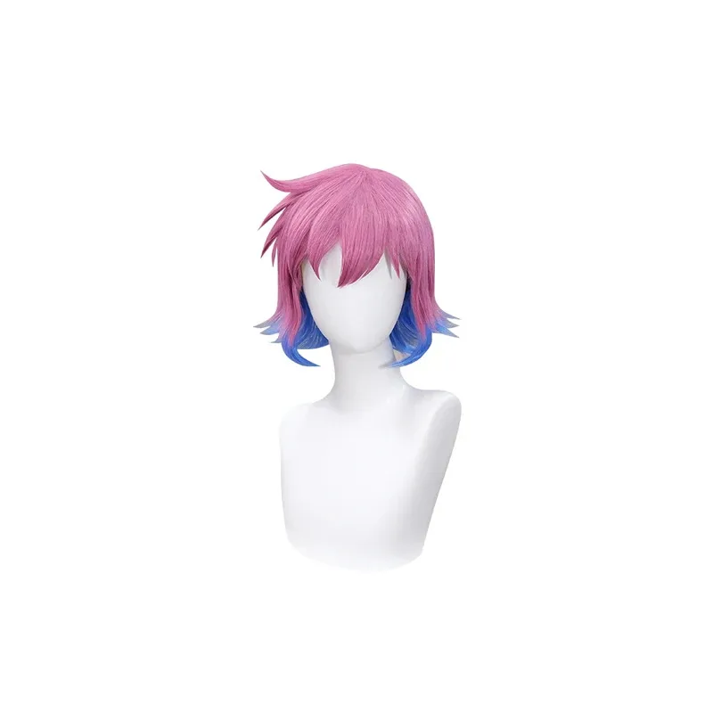 LQIN STOCK Ramona الزهور شعر مستعار أنيمي سكوت الحاج يأخذ شعر مستعار تأثيري DokiDoki 35 سنتيمتر الشعر القصير Ramona الزهور تأثيري الحرة Ca