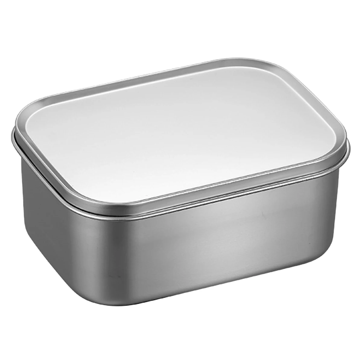 

Crisper Metal Food Container Transport Containers Prep Storage Portable Snack Tray Airtight Stainless Steel