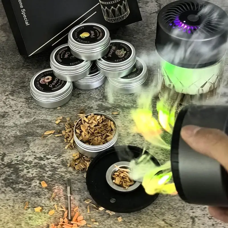 

Электрический заварочный аппарат для ирландского курильщика с 6 дополнительными древесными картошками для коктейлей с усиленным