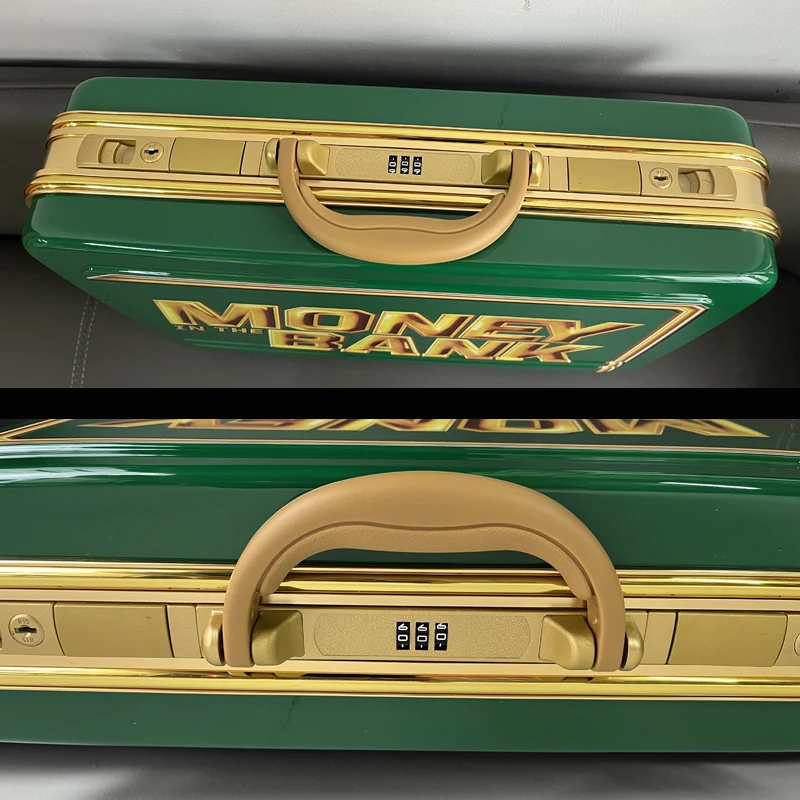 Championship Contract Case Money in The Bank Replica Green