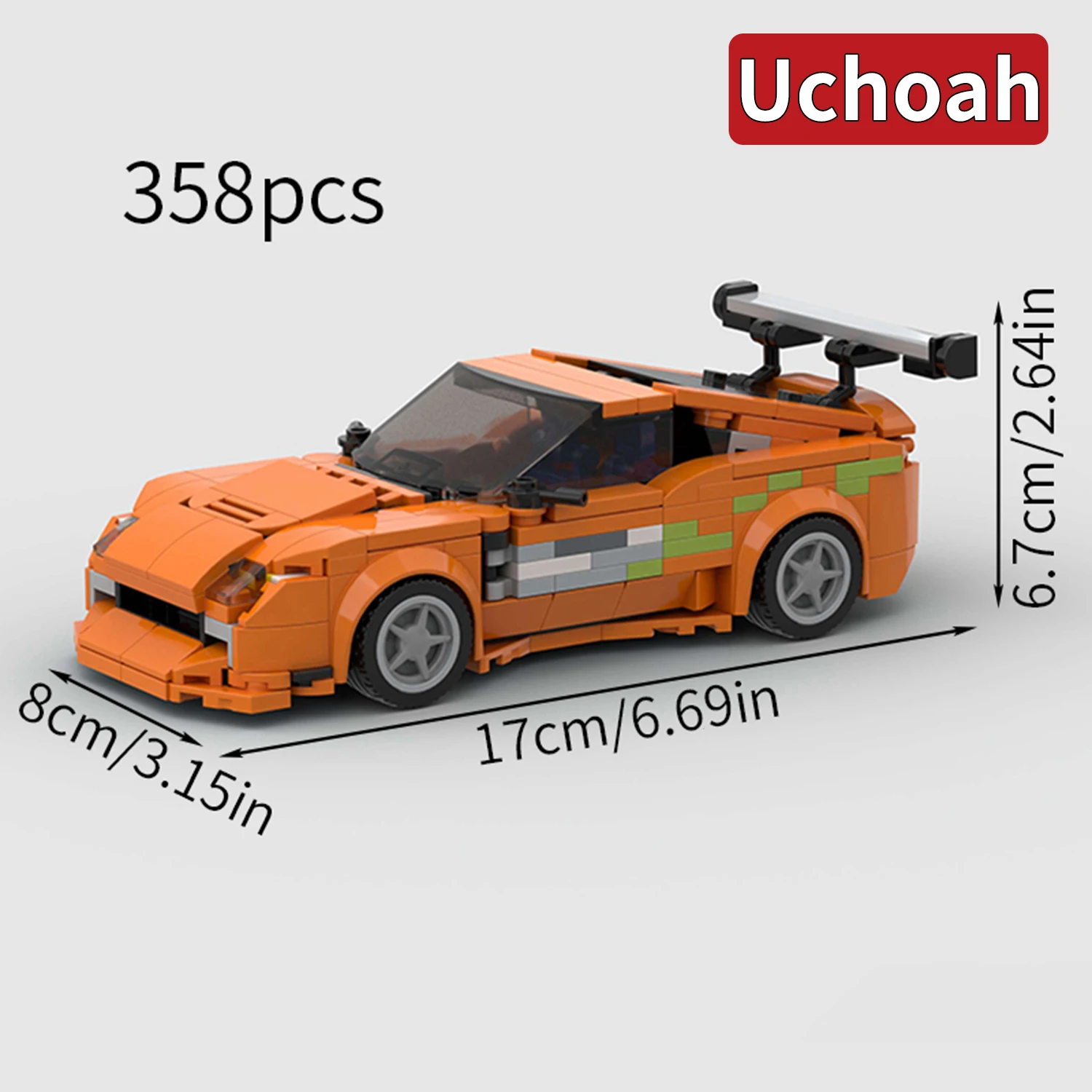 

2024 Hot 358PCS MOC Speed City Car Champion Racer Classic Supercar Building Blocks Brick Racing Super Technique Creative Garage