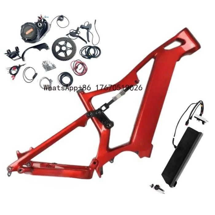 

2026-Enduro E-Bike Carbon Frame Dengfu E55 | Pre-Designed for Ultra G510 1000W Motor 17.5Ah 20Ah Battery Pack