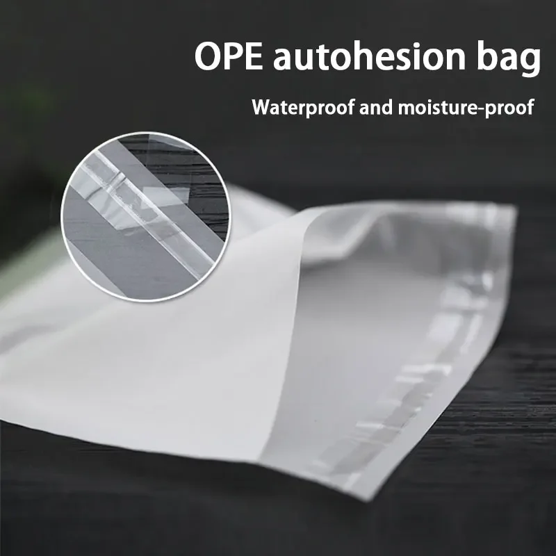 

300PCS CPE Frost Bag Autohesion Bags Translucent Mobile Phone Dustproof Moisture-proof with Adhesive Plastic Packaging Bag