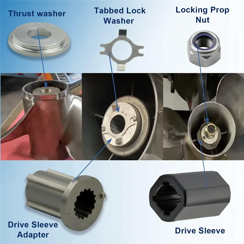 Kit de moyeu de remplacement Flo-Torq II, 835257Q1, Mercury 135-300 HP Mercruiser Alpha One Bravo One, disques