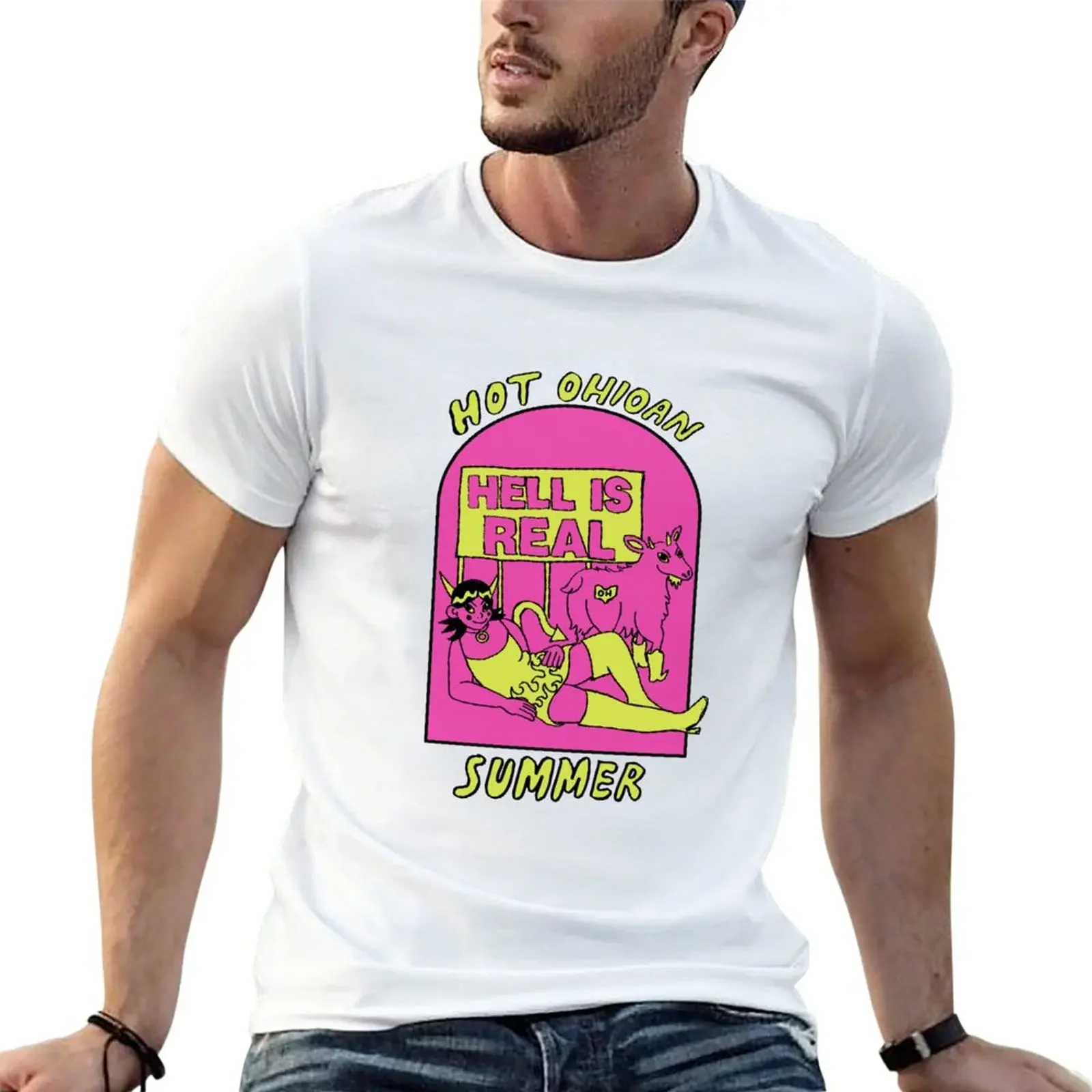 

New Hell is Real T-Shirt funny t shirt summer clothes new edition t shirt sweat shirts t shirts for men cotton
