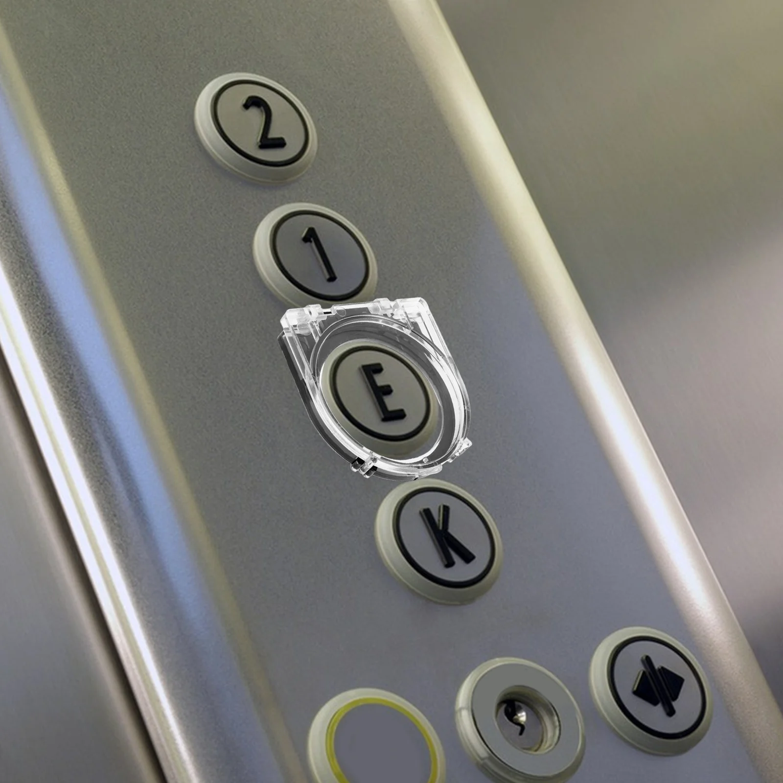 

2pcs Elevator Button Protective Cover Transparent Round Plastic Switch Guard For Public Elevators Washing Machine Dishwasher