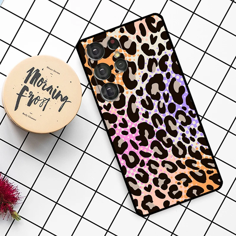 เคสลายพรางเสือดาว สำหรับ Samsung Galaxy S21 S22 S23 S24 S25 Ultra S9 S10 S25 Plus S25 FE S20 FE