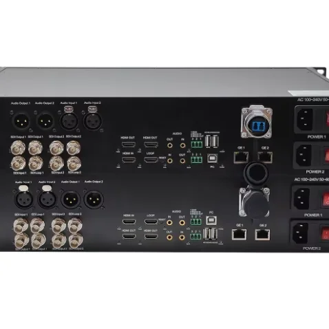 2 Channels Bidi 12G SDI Videos with Loopout  2* Bidi Xlr Audio ,1* Bidi   4k60hz  Fiber Converter  Transmitter  Receiver