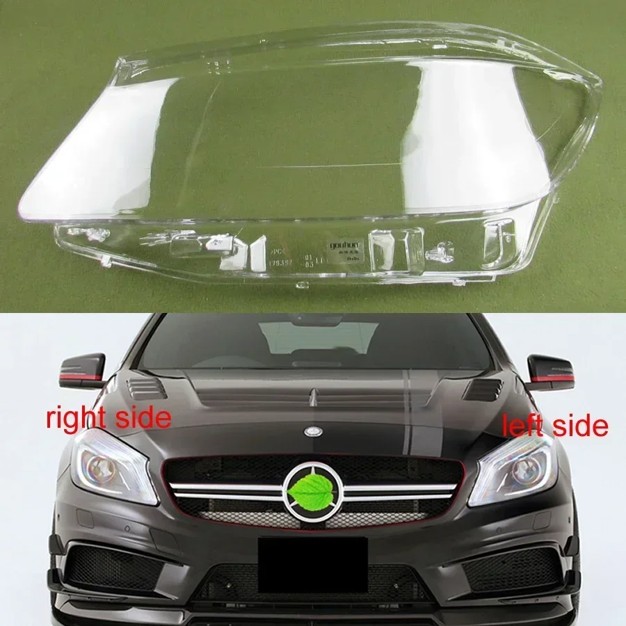 

Для 2012-2016 Benz W176 A-Class A180 A200 A260 A45 AMG автомобильные аксессуары крышка фары абажур линза корпус фары из плексигласа