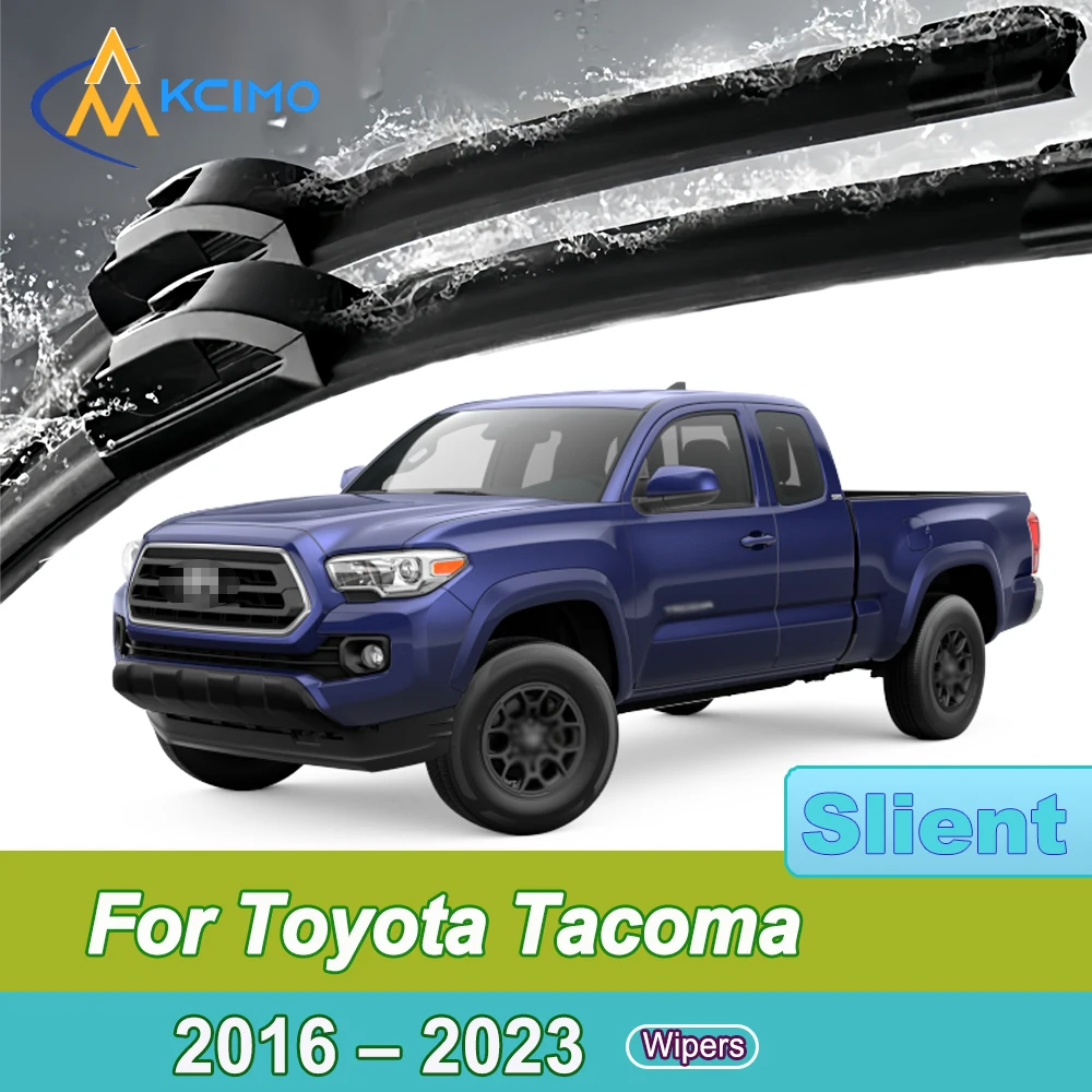 

2 Pack Silent Beam Wiper Blades For Toyota Tacoma N300 2016-2023 Noiseless All-Weather Design Windshield Rain Brush Accessories
