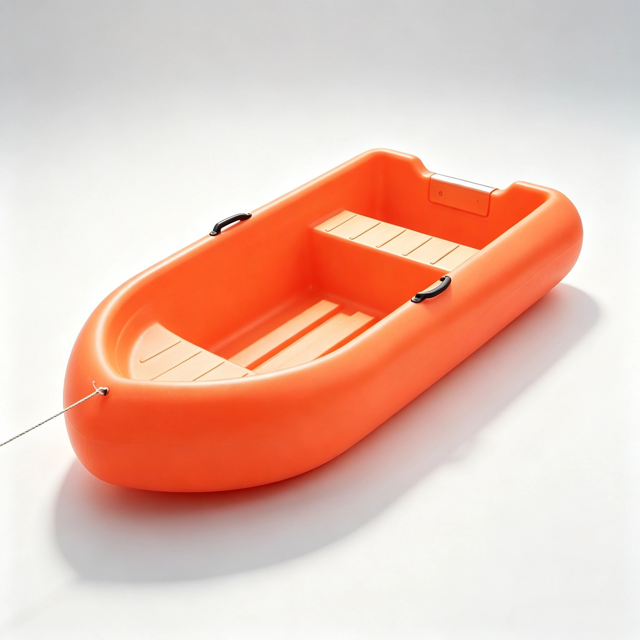 Compact Lightweight Plastic Hard-shell Fishing Boat Small Water Vessel Customizable Color for Outdoor Aquatic Activities