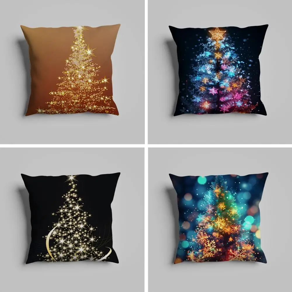 

Marry Christmas tree Pillow Case luxurious home office, sofa decorative Multi sized car seat cushions, pillowcases