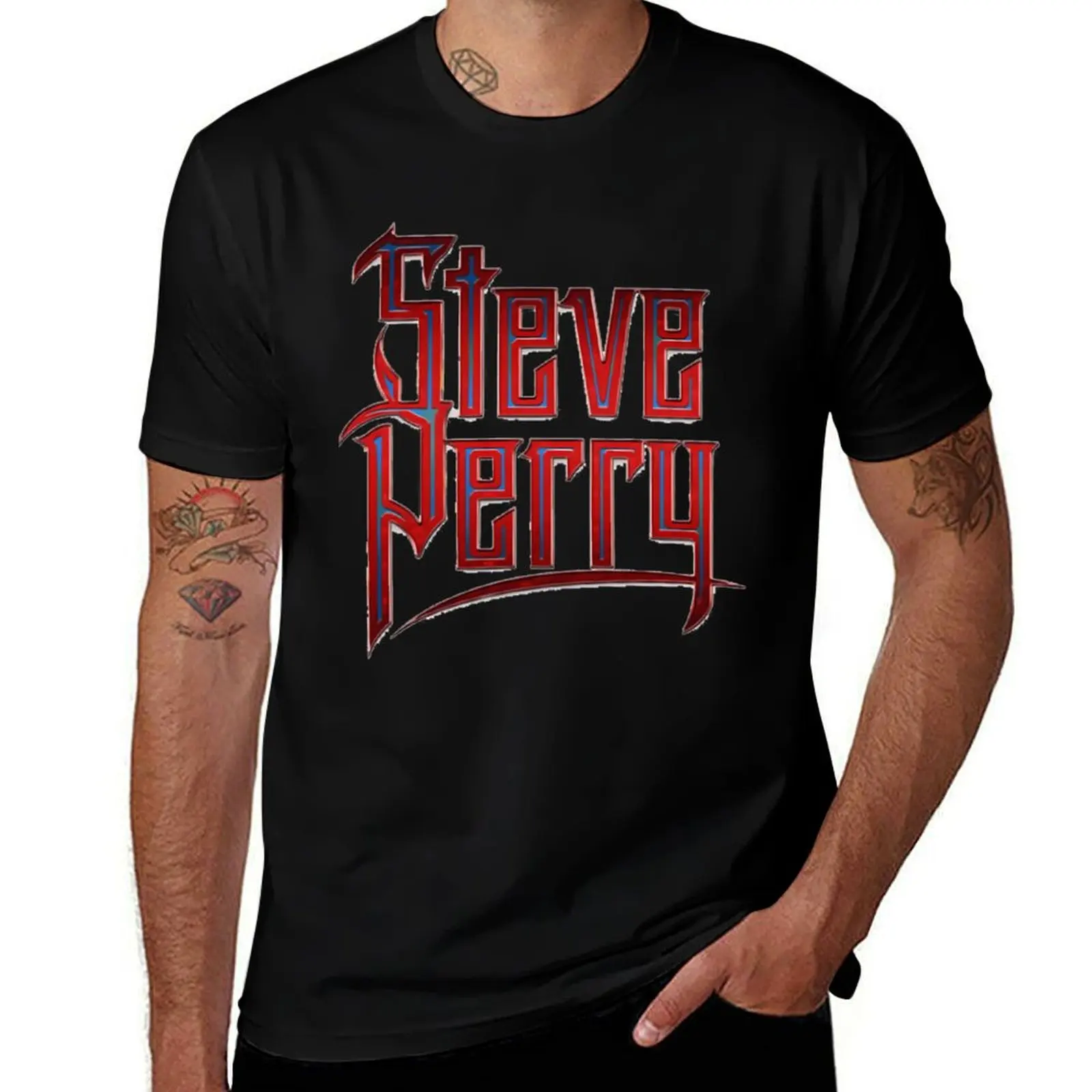 

Steve Perry 1977-1998 T-Shirt Quick Dry Training Short Sleeve Tee
