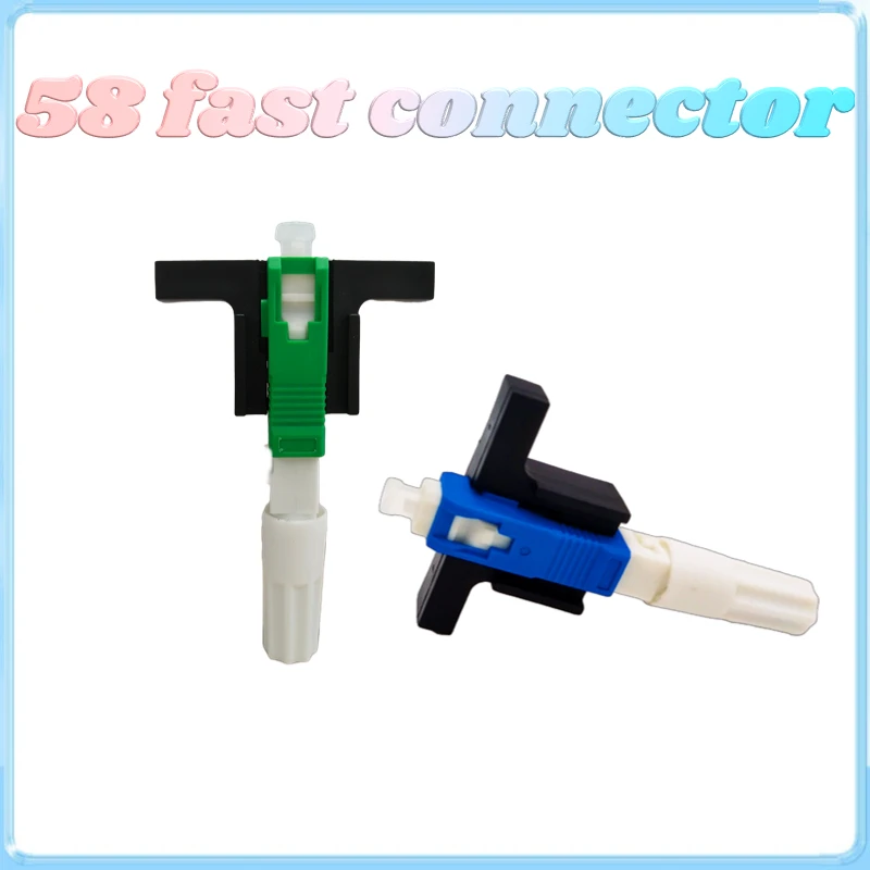 

New Single-Mode APC Fast Connector FTTH Tool 58mm Connector Quick Connector SC UPC