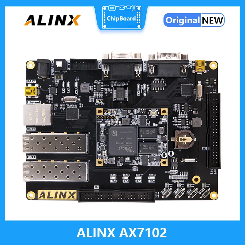 

ALINX AX7102: XILINX Artix-7 XC7A100T FPGA макетная плата A7 SoMs SFP Gigabit Ethernet VGA, оценочная плата