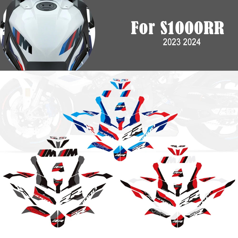 

S1000RR Motorcycle Body Fairing Protector Tank Knee Pad Stickers Decals For BMW S1000RR S 1000 RR S1000 2023 2024