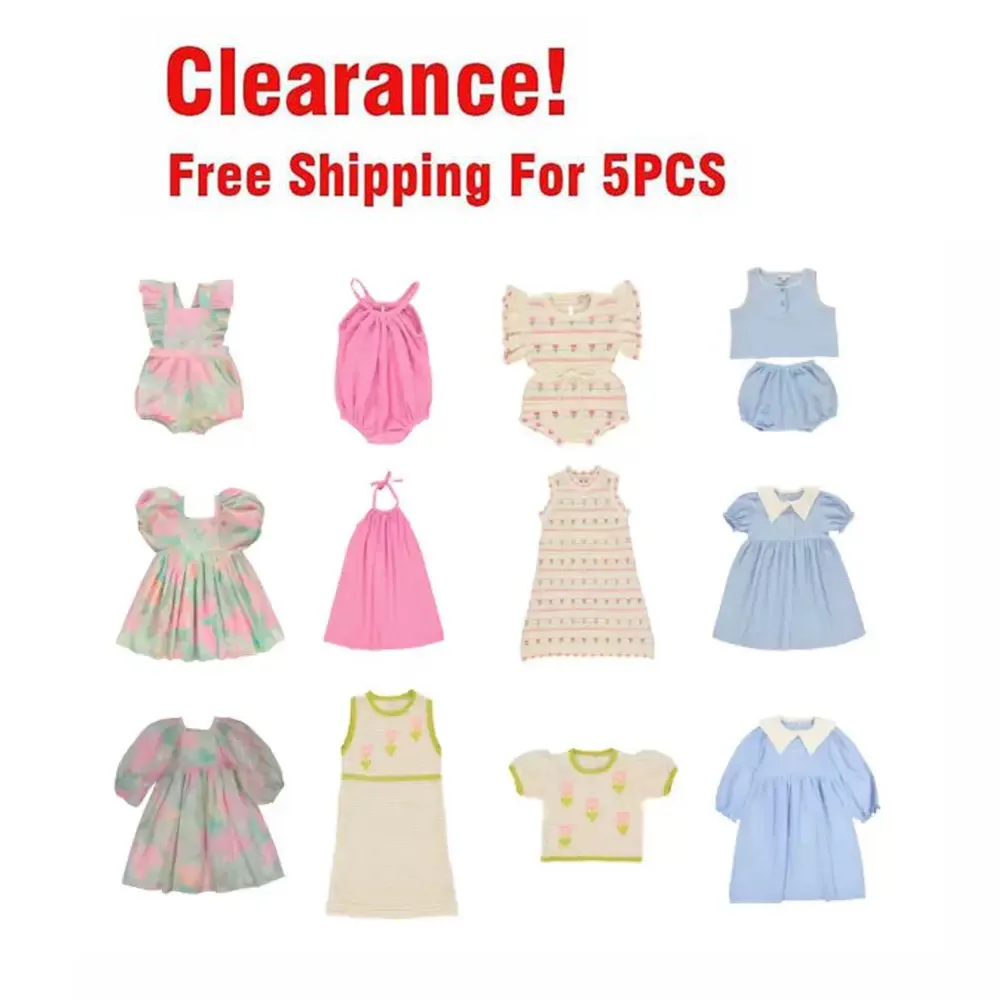

Clearance 2025 Children's Spring Summer Princess Knitted T Shirts Shorts Set For Baby Girls Knitwear Dress Kids' Clothings