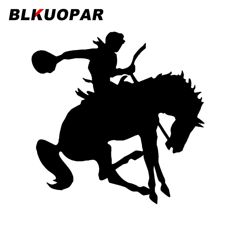 

BLKUOPAR Horse Trainer Pattern Car Stickers Fashion Vinyl Decal Scratch-Proof Die Cut Refrigerator Helmet Car Decoration