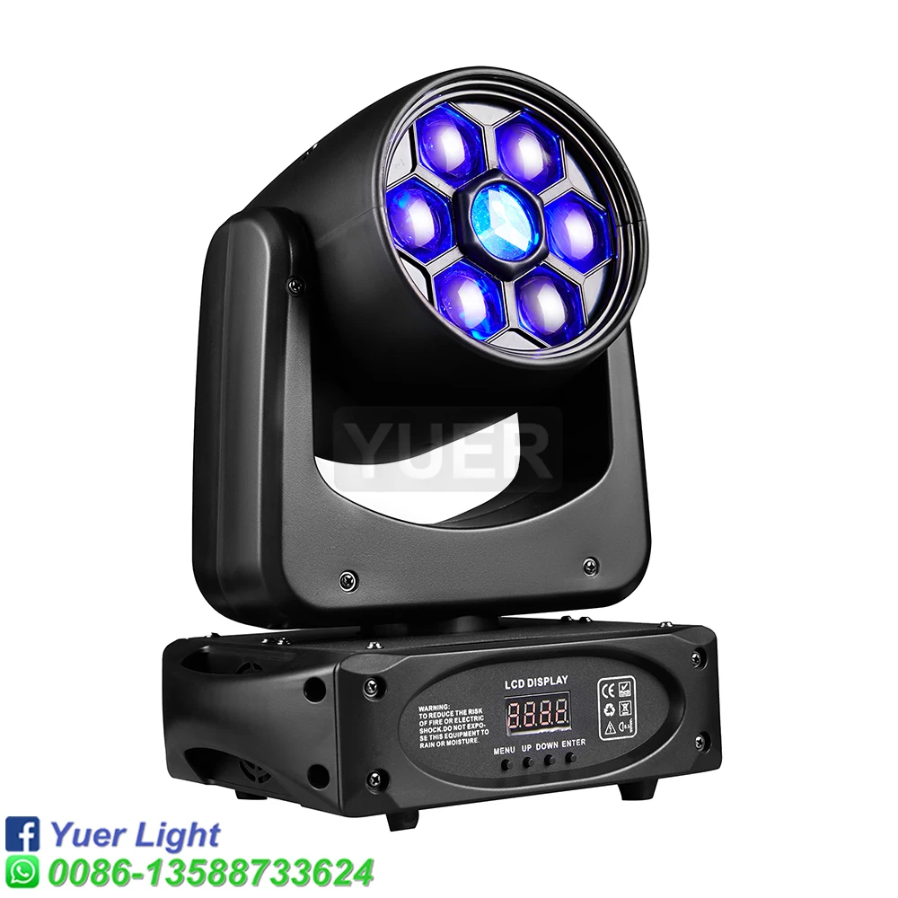 Imagem -04 - Bee Eye Moving Led Spot Light e Gobo Lados Prisma Controlador Dmx Moving Spotlight Disco dj Party Light Novo 150w