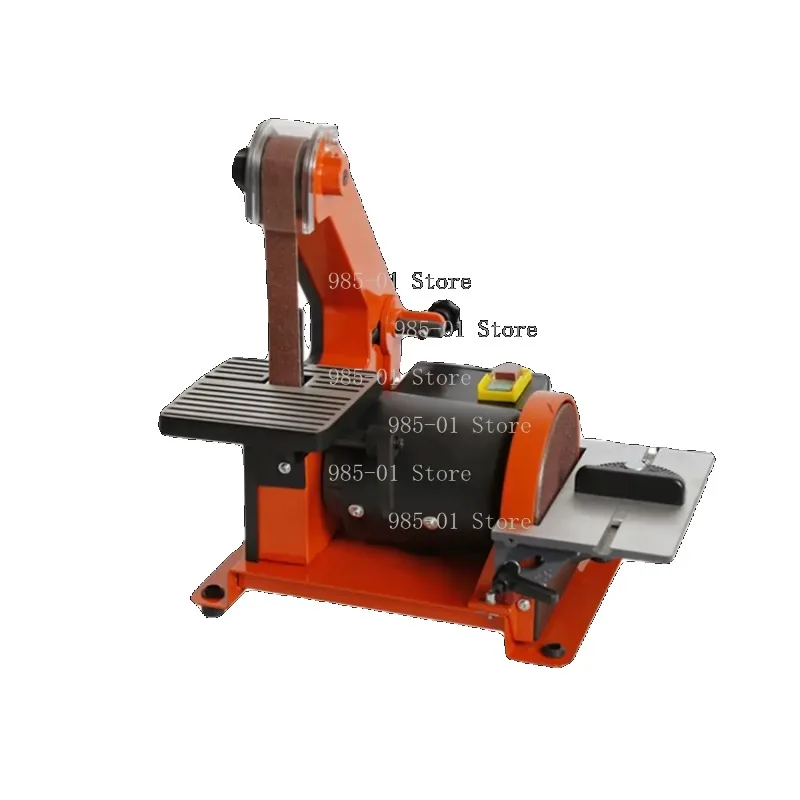 Small Woodworking Table Grinding Machine Belt and Disc Sander Multi-functional Metal Deburring Tool