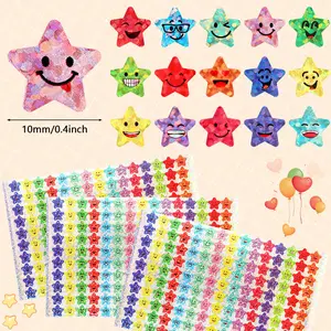 Kleine Stars Aufkleber, 15 Projekte, glückliche Gesichtsaufkleber, für die Belohnung der Schüler, 1500 PCs 12 Hauptverkäufe Dimic Sales - №9