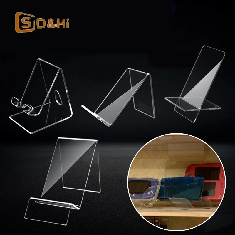 Mobile Phone Stand Acrylic Counter Display Stand Clear Phone Holder Lazy Stand Base For Huawei Xiaomi Iphone