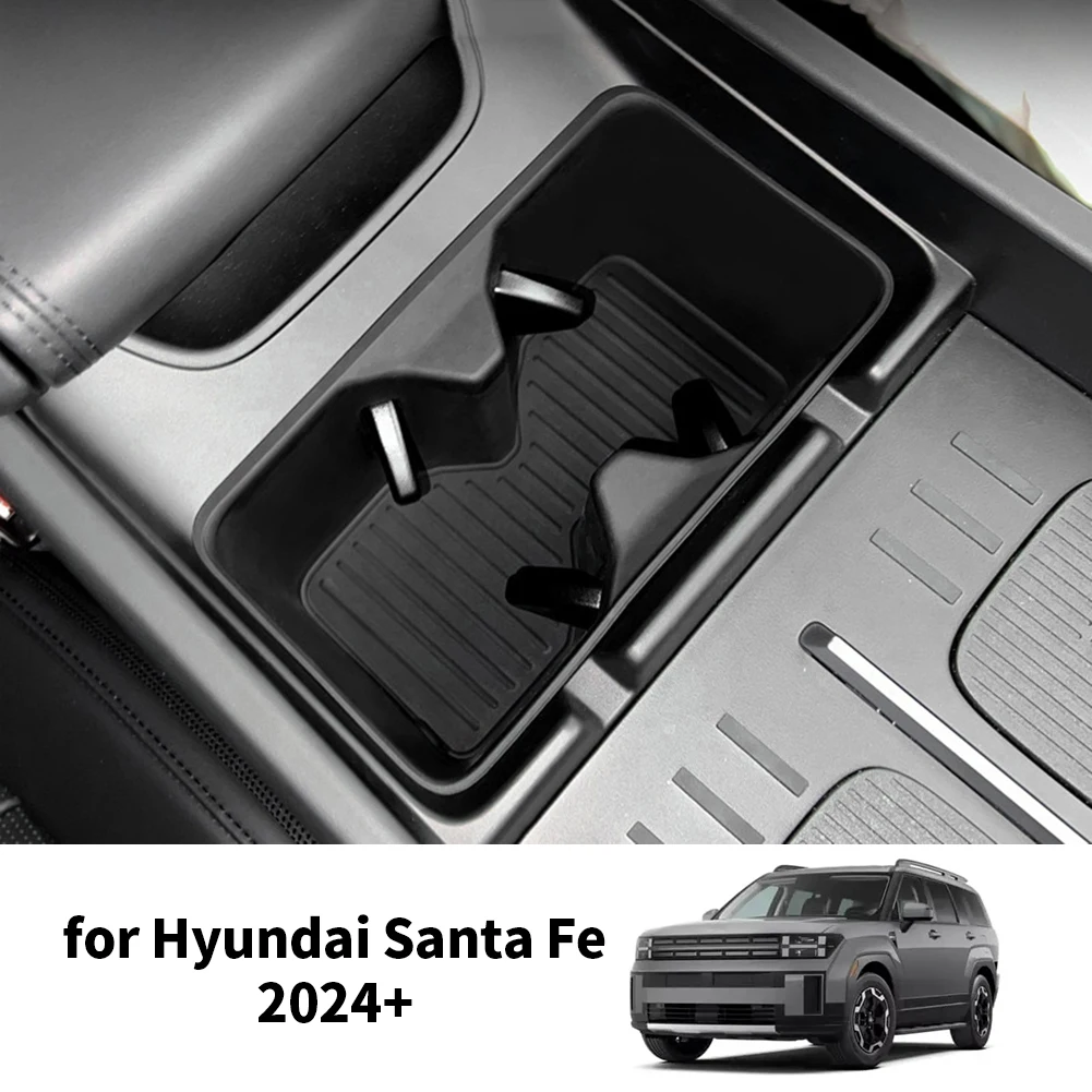 

for Hyundai Santa Fe SANTAFE 2024 2025 Protective cover Accessories Car Center Console Cup Holder Silica gel