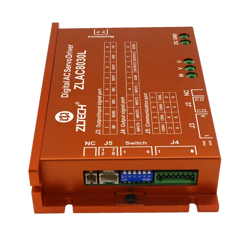 New ZLTECH CANOPEN Modbus RS485 30A-60A 24V-48V 1000W Brushless 3 Phase AGV DC Hub Servo Motor Controller Driver For Handli