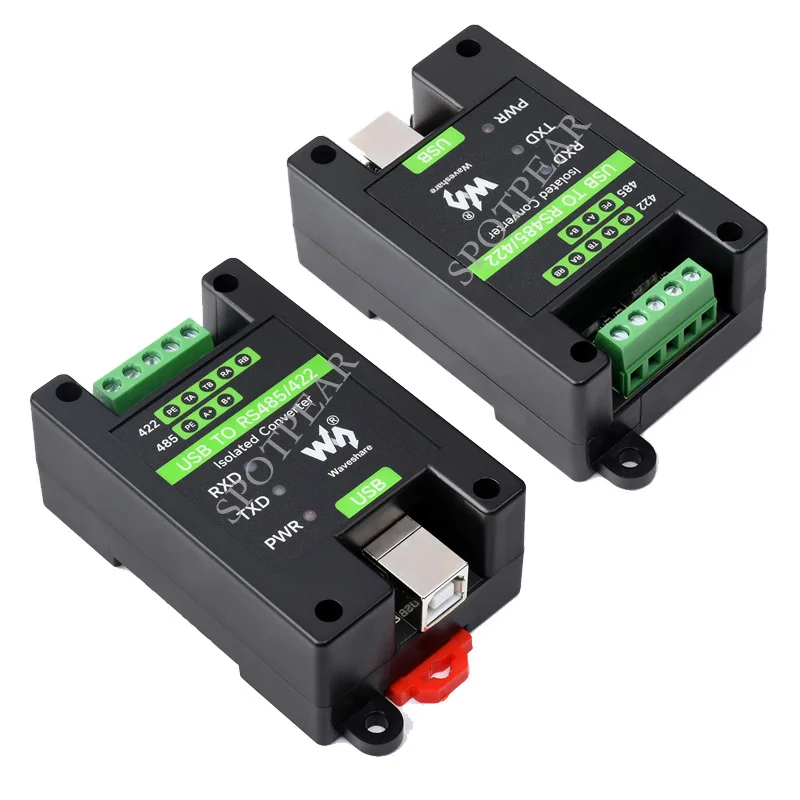 Industrial Grade Isolated Converter USB to RS485/422 Multiple Protection Support Wall-Mount And Rail-Mount