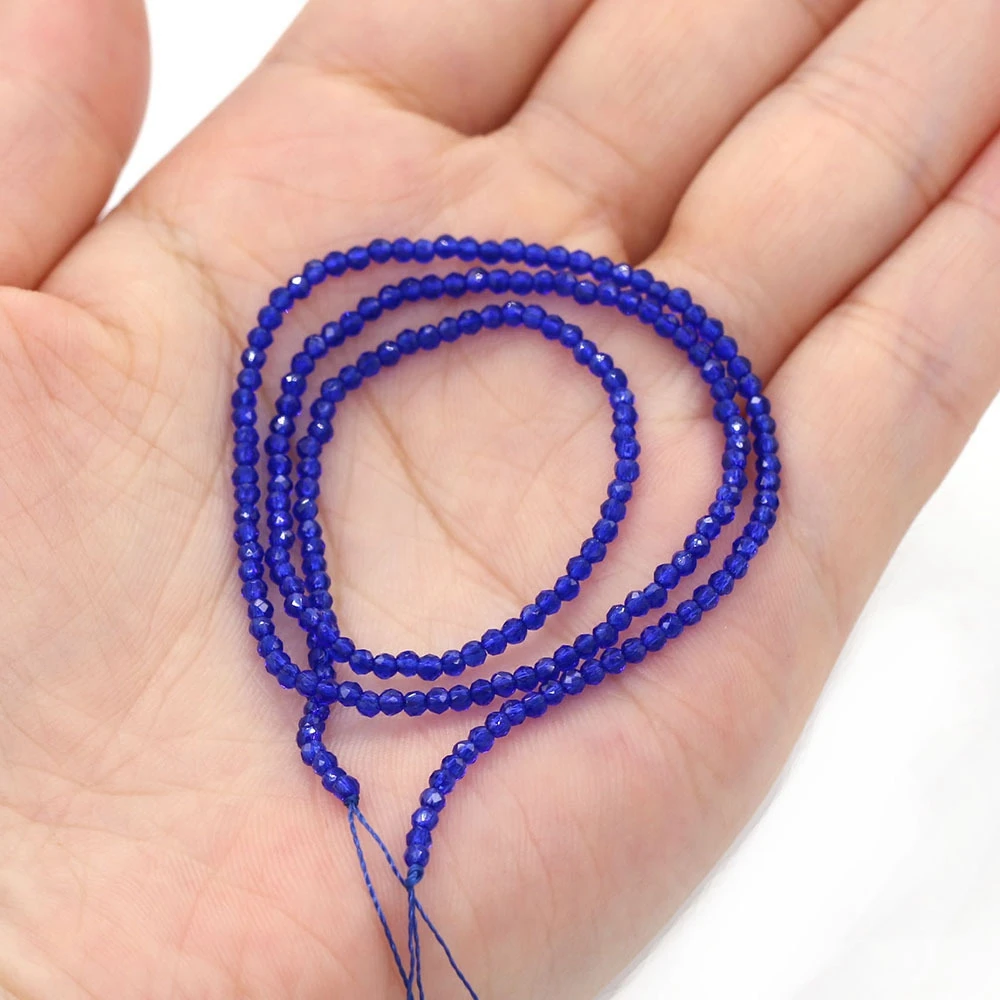 2 мм модные натуральные граненые тонкие драгоценные камни свободные бусины DIY аксессуары красный гранат камень изготовление браслетов