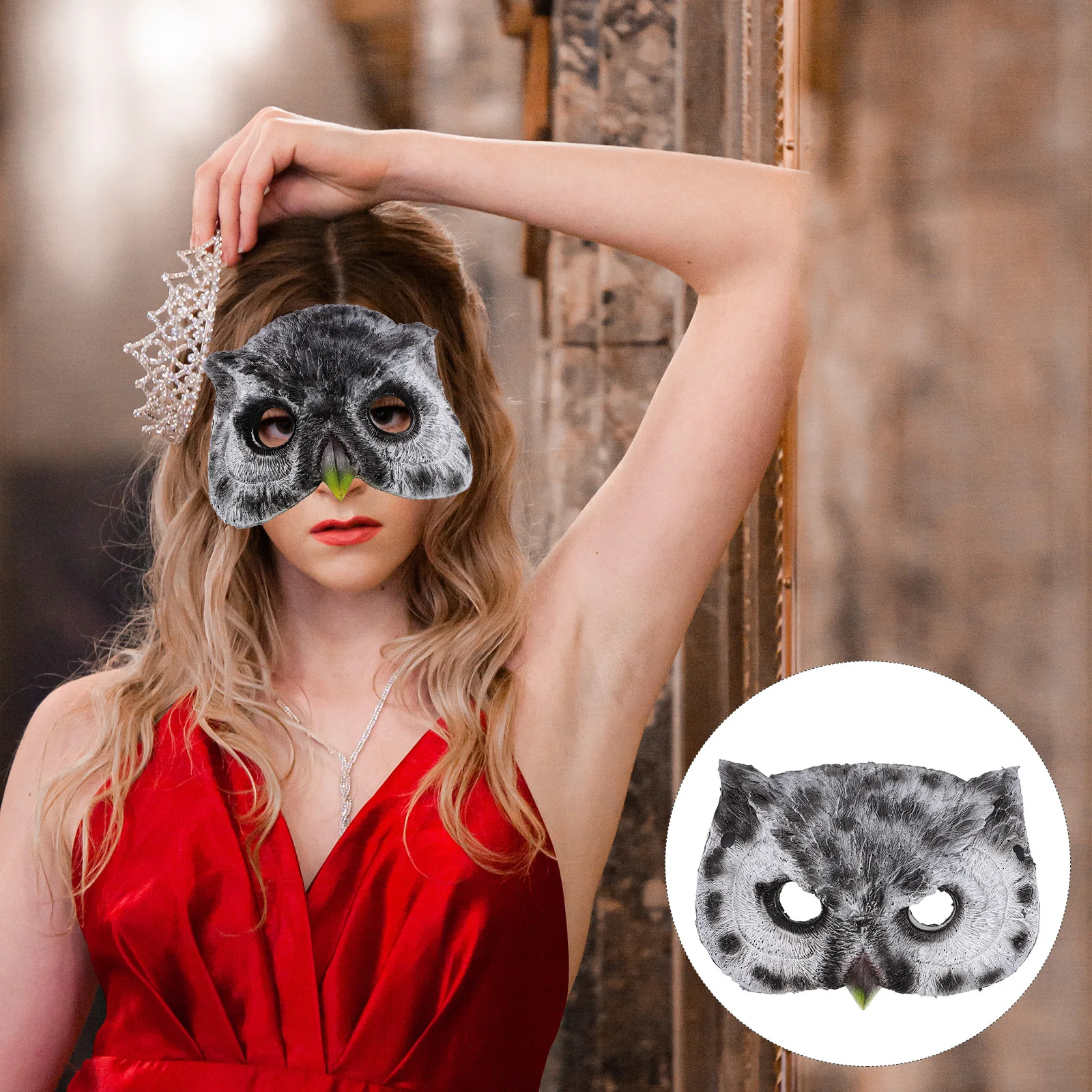 Halloween Owl Mask PU Durable Masquerade Party Cosplay Costume Prop for Adults Animal Masks for Adults