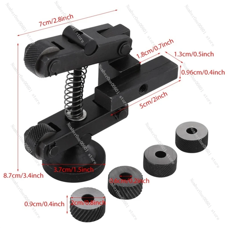 1 Piece Durable Knurling Tool Rack Adjustable Handle Pulley Lathe Tool Knurling Device