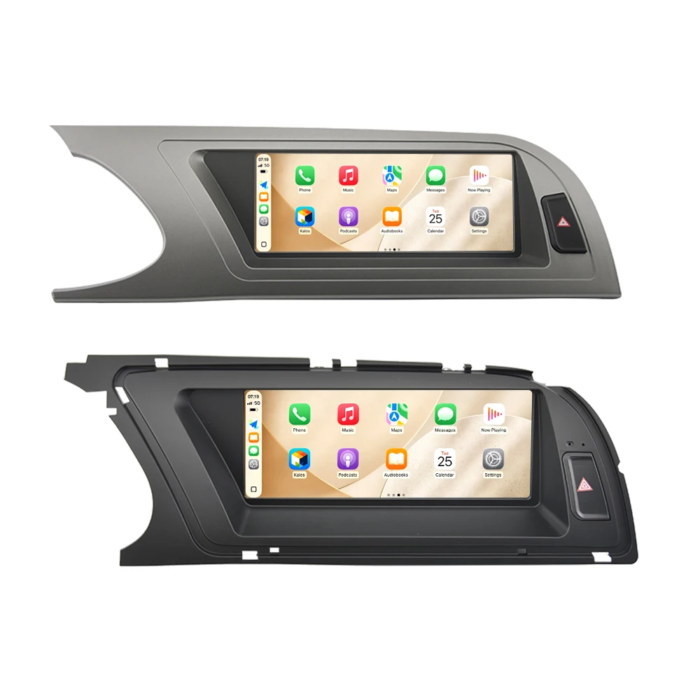 Bezprzewodowy system CarPlay i Android Auto, 8,8-calowy ekran dotykowy do Audi A4 A4L B8 (roczniki 2009–2016), inteligentny system multimedialny do samochodu z funkcją Bluetooth, nawigacją GPS, — 2