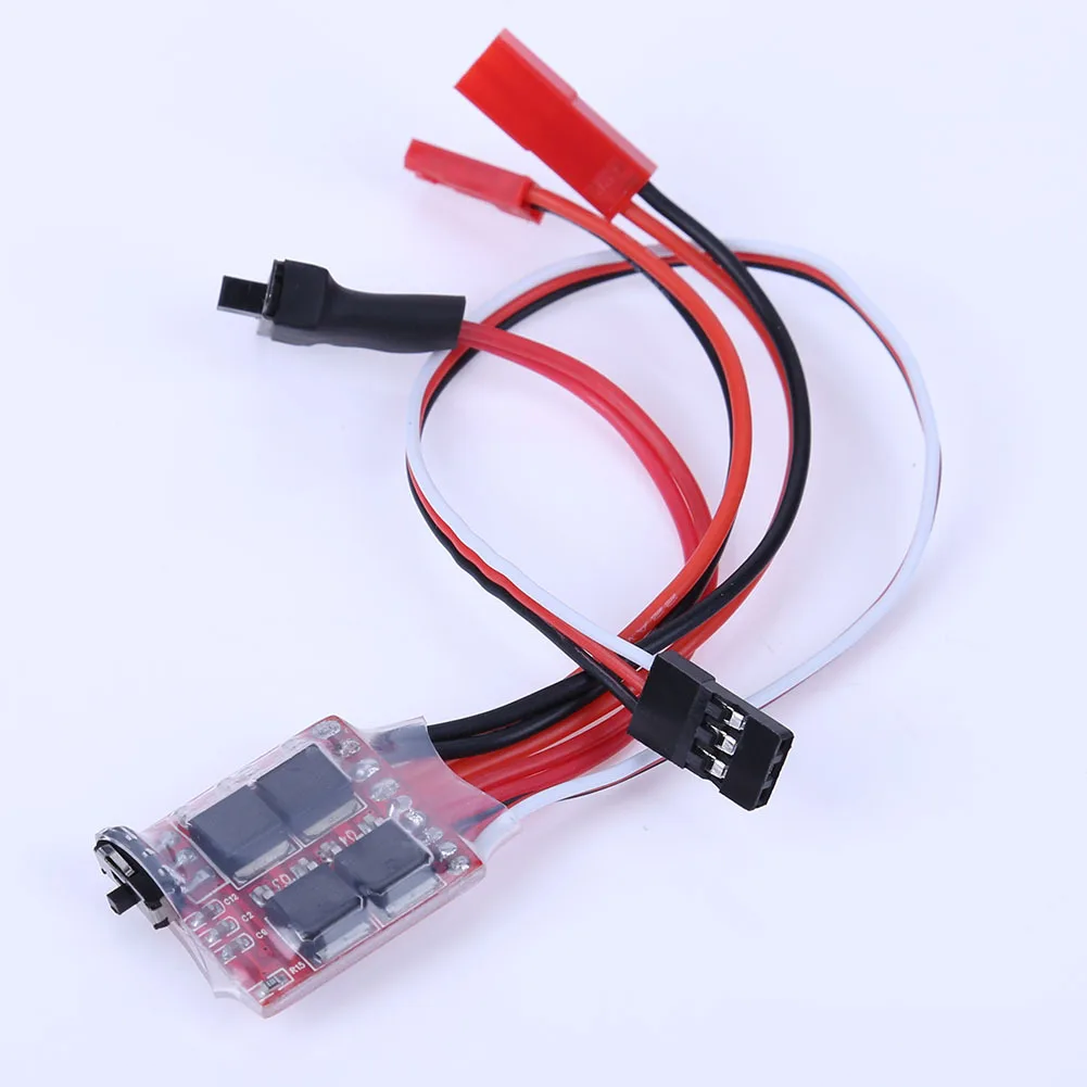 10Pcs Naughty Dragon Accessories Mini Military Card Modified ESC, Climbing Car/Marine Two-way Brush ESC 20A with Brakes
