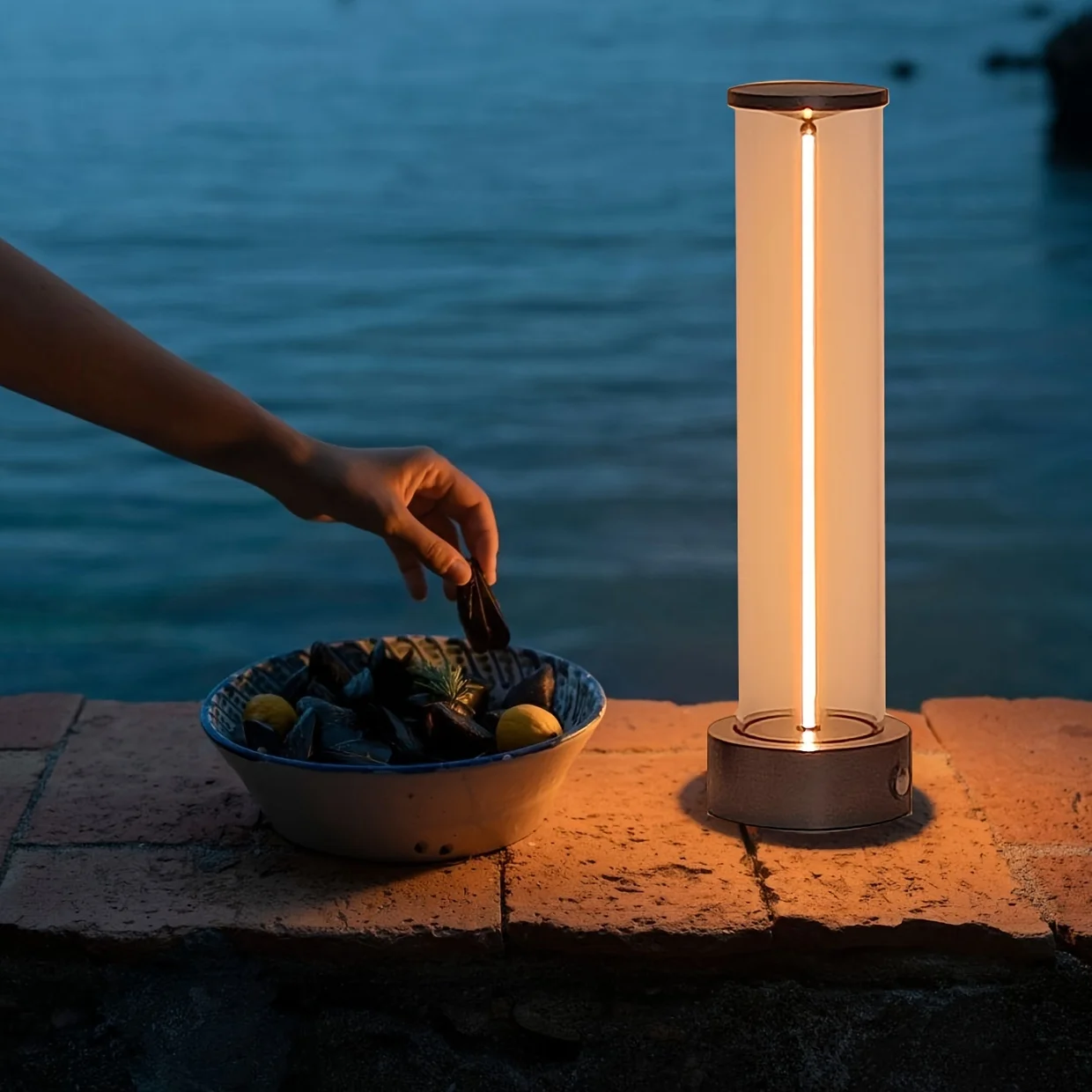 Imagem -05 - Lâmpada Led de Alumínio Atmosfera Magnética Elegante Luz Noturna Carregada por Usb Respirável e Portátil para Quarto Camping