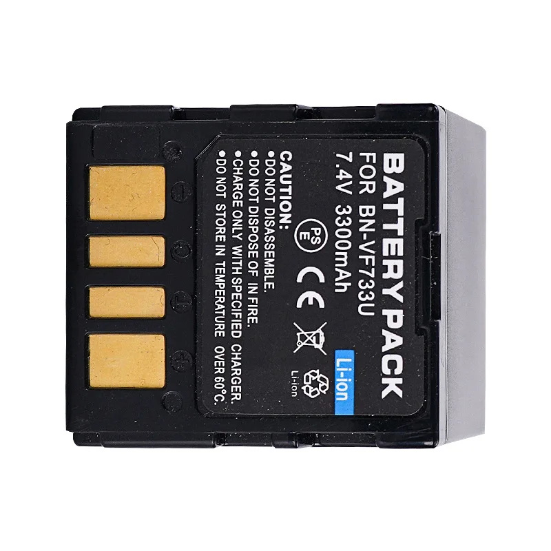7.4V 3300mAh BN-VF733U Bateria cyfrowa do JVC D250, D270, D295, DF430, DF450, DF550