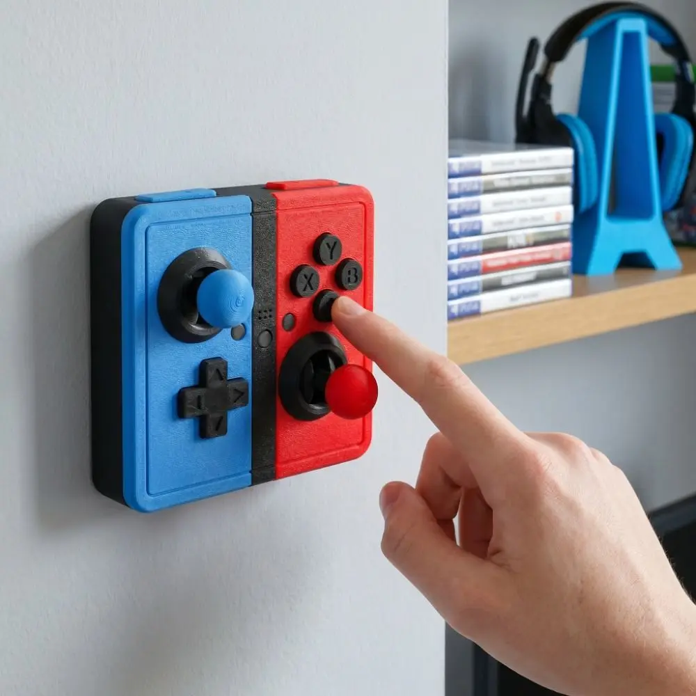 Creative Light Switch Guard Covers 3D Printed Retro Arcade Games Console-shaped Switch Cover Removable Waterproof