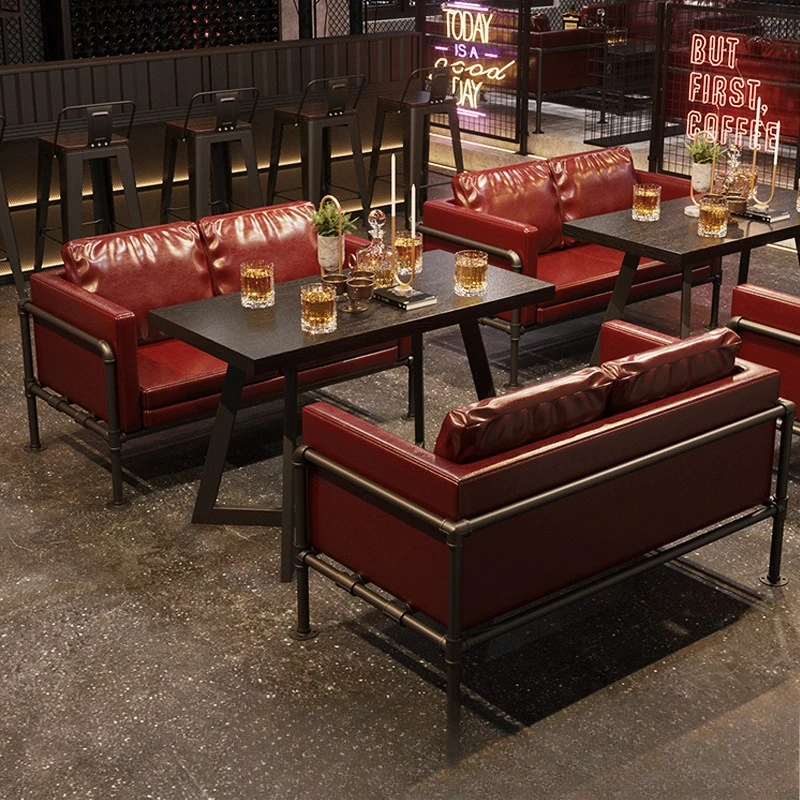 American old retro industrial style bar pub sofa booth cafe restaurant