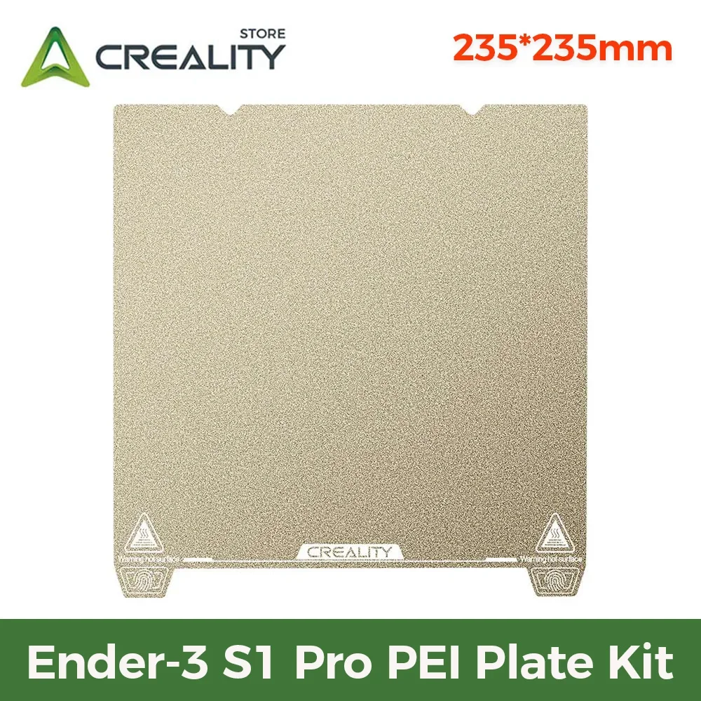 CREALITY Ender-3 S1/Ender-3 S1 Pro PEI مجموعة أطباق البناء 235x235mm التصاق قوي نطاط ممتاز للطابعة ثلاثية الأبعاد Ender-5 S1
