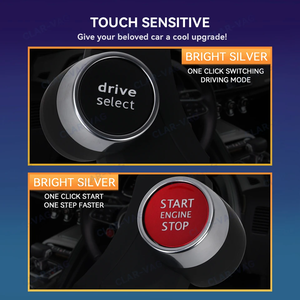 Car Engine Start Stop Drive Select Switch Button Retrofit For Audi A3 S3 A4 S4 A5 S5 A6 S6 A7 A8 Q3 Q5 One Button Start Kit