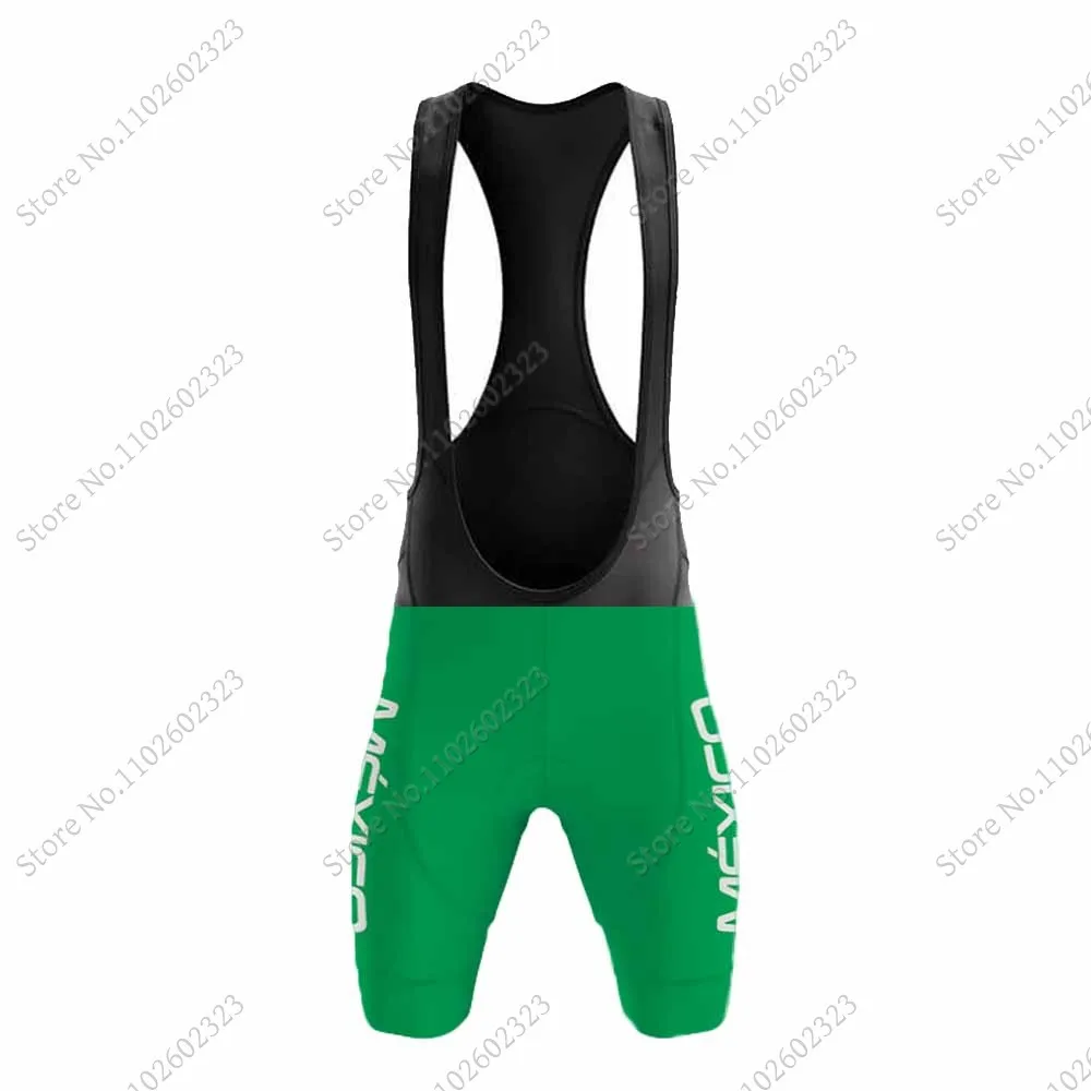 Mexico National Team Cycling Jersey 2024 Set Cycling Clothing Men Road Bike Shirt Suit Summer Bicycle Bib Shorts MTB