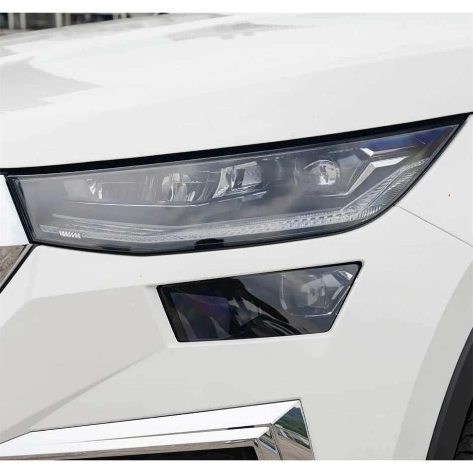 For Volkswagen VW Skoda Kodiaq 2022 2023 2024 Car Gadgets Lampshade Headlight Shade Car Front Headlight Lens Cover Lights Shell