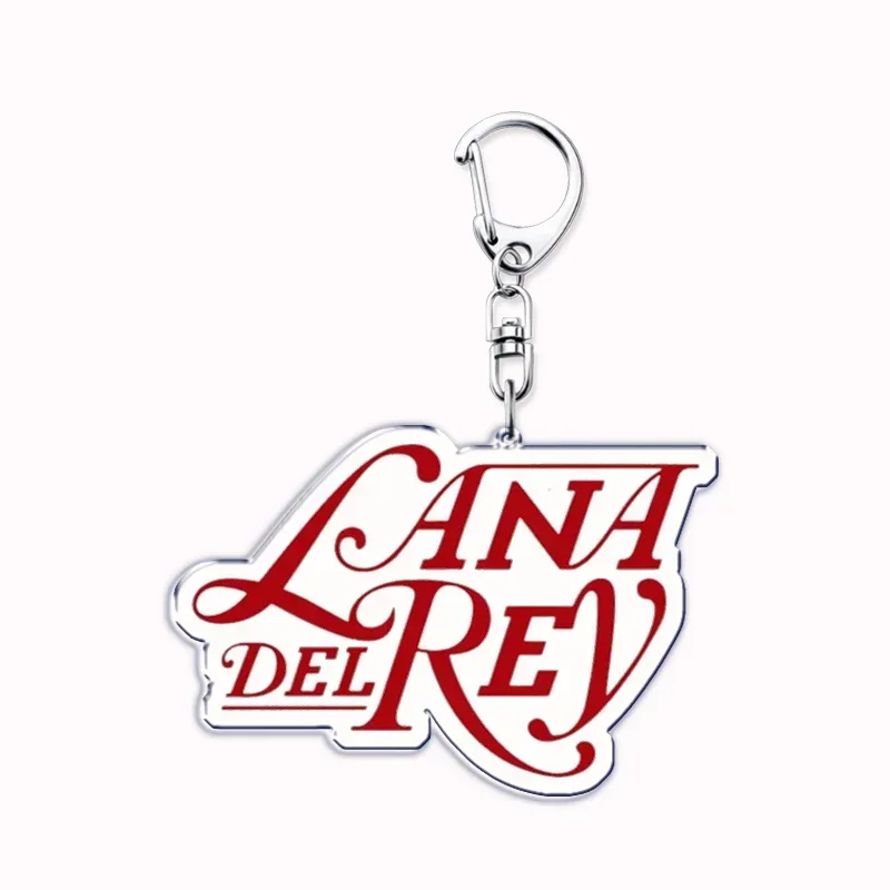 Lana Del Rey Singer Keychain for Accessories Bag Pendant Born To Die Ultraviolence Key Chain Ring Keychains Jewelry Fans Gift