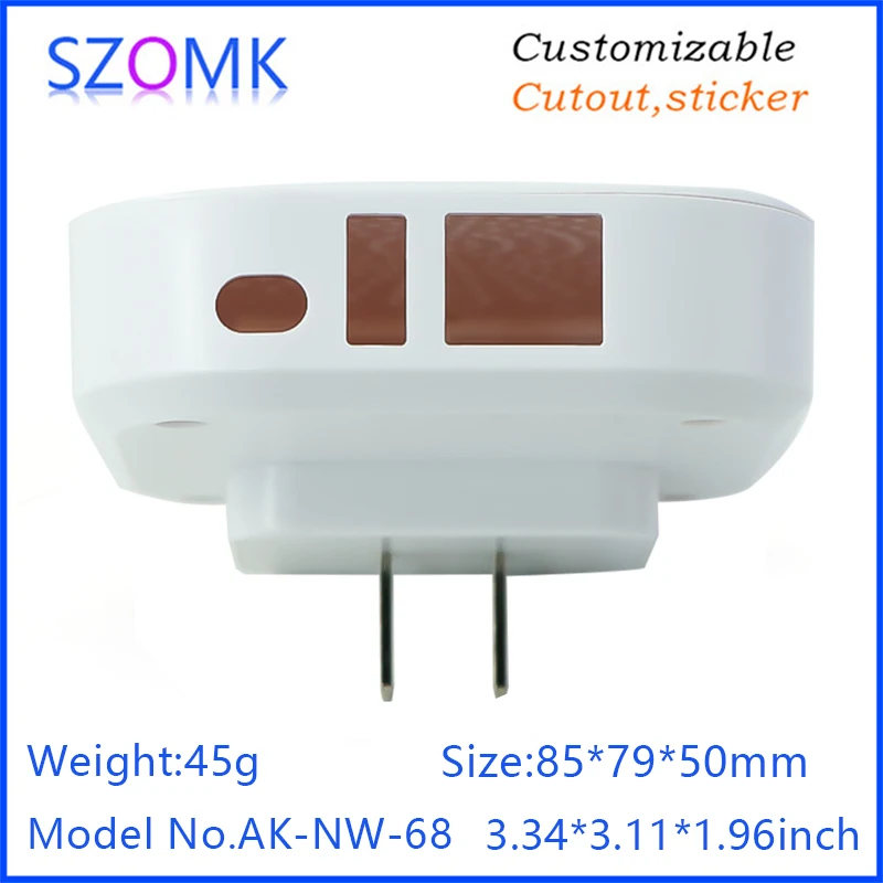 Smart Socket Plastic Electronics Humidity Temperature Sensor Junction Box Wireless Smoke Sensing Instrument Housing Control Box